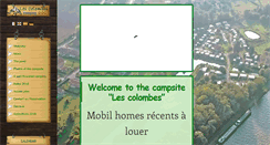 Desktop Screenshot of campinglescolombes.fr